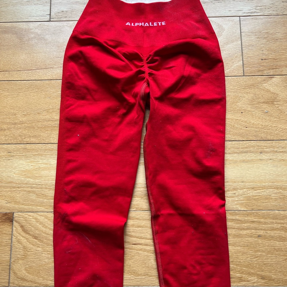 Alphalete XS Amplify Legging - Formula Red